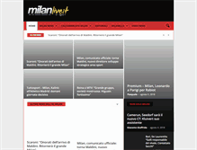 Tablet Screenshot of milanlive.it
